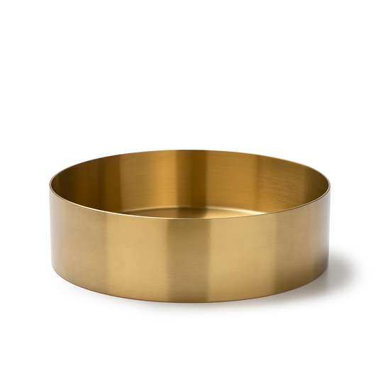 gouden RVS waskom