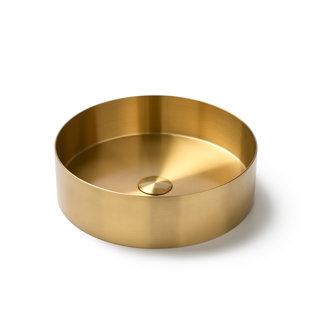 gouden waskom rond