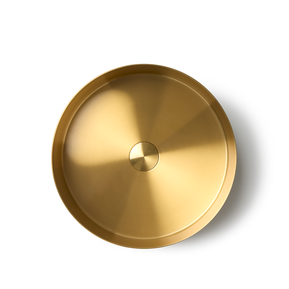 waskom goud rond