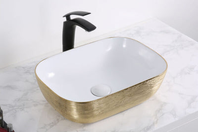 Keramische Waskom Grazia Goud 44,5x32x13,5 cm