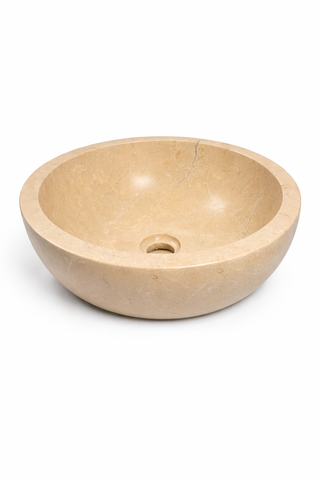 waskom beige rond 